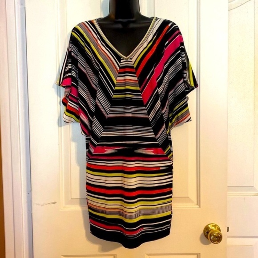 “TRINA TURK” Striped Kimono Tunic Dress